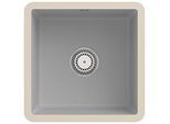 Villeroy und Boch Unterbauspüle 332501SM mit Ablaufgarnitur und Handbetätigung, Steam