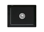 Villeroy und Boch Unterbauspüle 331002S5 mit Ablaufgarnitur und Excenterbetätigung, Ebony