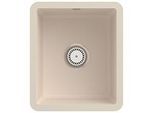 Villeroy und Boch Unterbauspüle 332401FU mit Ablaufgarnitur und Handbetätigung, Ivory