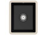 Villeroy und Boch Unterbauspüle 332401S5 mit Ablaufgarnitur und Handbetätigung, Ebony