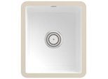 Villeroy und Boch Unterbauspüle 332401RW mit Ablaufgarnitur und Handbetätigung, Stone White