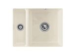 Villeroy und Boch Unterbauspüle 675802KR mit Ablaufgarnitur und Excenterbetätigung, Crema
