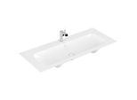 Villeroy und Boch Finion Möbelwaschtisch 4164CBRW 120x50cm, stone white C+, 1 Hahnloch, verdeckter Überlauf