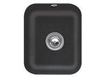 Villeroy und Boch Unterbauspüle 670402S5 mit Ablaufgarnitur, Exzenterbetätigung, Befestigungssatz, Ebony