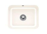 Villeroy und Boch Unterbauspüle 670601KR mit Ablaufgarnitur, Handbetätigung, Befestigungssatz, Crema