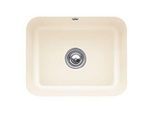 Villeroy und Boch Unterbauspüle 670601FU mit Ablaufgarnitur, Handbetätigung, Befestigungssatz, Ivory