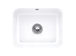 Villeroy und Boch Unterbauspüle 670601RW mit Ablaufgarnitur, Handbetätigung, Befestigungssatz, Stone White