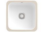 Villeroy und Boch Unterbauspüle 670301R1 mit Ablaufgarnitur, Handbetätigung, Befestigungssatz, weiß