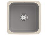 Villeroy und Boch Unterbauspüle 670301KD mit Ablaufgarnitur, Handbetätigung, Befestigungssatz, Fossil