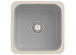Villeroy und Boch Unterbauspüle 670301SM mit Ablaufgarnitur, Handbetätigung, Befestigungssatz, Steam