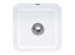 Villeroy und Boch Unterbauspüle 670302RW mit Ablaufgarnitur, Exzenterbetätigung, Befestigungssatz, Stone White