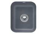 Villeroy und Boch Unterbauspüle 670401i4 mit Ablaufgarnitur, Handbetätigung, Befestigungssatz, Graphit