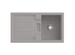 Villeroy & Boch Flavia Einbauspüle 330501KD mit Ablaufgarnitur und Handbetätigung, Fossil