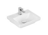 Villeroy und Boch Subway 3.0 Handwaschbecken 4370FLRW 45x37cm, mit Hahnloch/ohne Überlauf, stone white C-plus