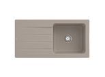 Villeroy und Boch Architectura Spüle 336001AM mit Ablaufgarnitur und Handbetätigung, Almond