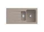 Villeroy und Boch Architectura Spüle 336501AM mit Ablaufgarnitur und Handbetätigung, Almond