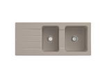 Villeroy und Boch Architectura Spüle 338001AM mit Ablaufgarnitur und Handbetätigung, Almond