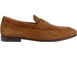 Santoni Loafer - Mocassino in Pelle Martellata Marrone - Gr. UK_9 - in Braun - für Damen