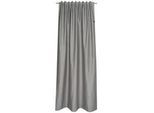 Schöner Wohnen Fertigvorhang , Grau , Textil , Uni , 130x250 cm , für Stange und Schiene geeignet , Heimtextilien, Vorhänge, Fertigvorhänge, Sonstige Fertigvorhänge