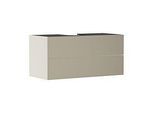 hansgrohe Xevolos E Waschtischunterschrank 54194390 1180x555x550mm, 2 Schubladen, sandbeige matt, bronze Struktur