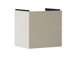 hansgrohe Xevolos E Waschtischunterschrank 54176390 580x555x475mm, 2 Schubladen, sandbeige matt, bronze Struktur
