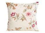 Max Winzer Zierkissen , Rot, Weiß , Textil , Blume , Füllung: Silikon,Silikon , 40x40 cm , Goldenes M, Made in Europe , Heimtextilien, Wohntextilien, Kissen, Zierkissen