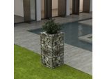 vidaXL Gabionen-Hochbeet Stahl 50×50×100 cm