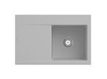 Villeroy und Boch Subway Style 45 Einbauspüle 334701SM rechts, mit Ablaufgarnitur, Handbetätigung, steam CeramicPlus, 78 x 51 cm