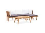 vidaXL 5-tlg. Garten-Lounge-Set Massivholz Akazie