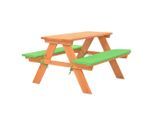 vidaXL Kinder-Picknicktisch mit Bänken 89×79×50 cm Massivholz Tanne