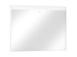 hansgrohe Xarita Lite Q Spiegel 54959700 mit horizontaler LED-Beleuchtung, mattweiß, B 1000 x H 700 x T 30 mm, 10 W
