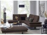 Ecksofa W.SCHILLIG "broadway, Designsofa, toller Sitzkomfort, zeitlos, elegant, L-Form", braun (mocca s37), B:284cm H:94cm T:224cm, Stoff S37 (100% Polyester): Luxus-Microfaser in Lederoptik, Sofas, Ecksofa, Sitztiefenverstellung, Kopfteil- & Seitenteilverstellung, Breite 284cm