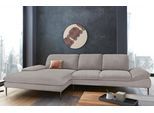 Ecksofa W.SCHILLIG "enjoy&MORE, Designsofa, bequem, elegant und zeitlos, L-Form", grau (stone r66), B:340cm H:87cm T:185cm, Chenille-Flachgewebe R66 (85% Polyester, 15% Nylon);Longlife Xtra-Leder Z59: Glattleder mit modischer Prägung. Hautstärke 0, 9 - 1, 1 mm;Stoff S37 (100% Polyester), Sofas, Ecksofa, Sitztiefenverstellung, Füße bronze pulverbeschichtet, Breite 340 cm