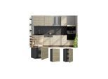 Vicco Hängeschrank Fame-Line Anthrazit Eiche gefräst 45 cm