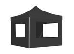 vidaXL Profi-Partyzelt Faltbar mit Wänden Aluminium 3×3m Anthrazit