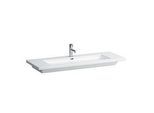 LAUFEN Living Square Waschtisch H8164360001081 130 x 48 cm, mit Überlauf, 3 Hahnlöcher, weiß
