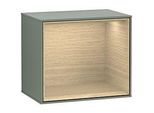 Villeroy und Boch Finion Regalmodul F590PCGM 41,8x35,6x27cm, Ladestation, Regal Oak Veneer, Olive Matt Lacquer