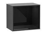 Villeroy und Boch Finion Regalmodul F590PHGK 41,8x35,6x27cm, Ladestation, Regal Glossy Black, Anthracite matt