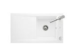 Villeroy und Boch Timeline 50 Flat Flächenbündige Spüle 33072FR1 mit Ablaufgarnitur und Exzenterbetätigung, weiß