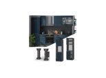 Vicco Herdschrank Fame-Line Anthrazit Dunkelblau Hochglanz 60 cm 2 Türen