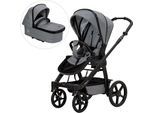 Kombi-Kinderwagen HARTAN "Rock it GTR Outdoor", Baby, grau (graphit), Aluminium, Polyester, Baumwolle, Kinderwagen, Made in Germany
