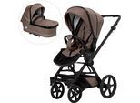 Kombi-Kinderwagen HARTAN "Ivy GTR Outdoor mit Falttasche", Baby, braun (toffee), Aluminium, Kinderwagen, Made in Germany