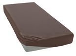 Spannbettlaken ELEGANTE "Uni Zwirn-Jersey", braun (tabak), 1 Stk., Mako-Jersey, 140-160x190-220 28cm, Mako-Jersey, Obermaterial: 97% Baumwolle, 3% Elasthan, Bettlaken, Spannbettlaken, aus hochwertigem Garn