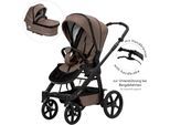 Kombi-Kinderwagen HARTAN "Rock it GTR Outdoor mit Handbremse", Baby, braun (toffee), Aluminium, Polyester, Baumwolle, Kinderwagen, Made in Germany