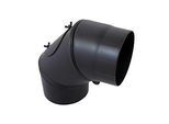 Bertrams ST-Pu Segmentbogen 08SB120RV Ø 120 mm, 3-tlg., drehbar, pulverbeschichtet, schwarz