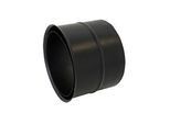 Bertrams ST-Pu Wandfutter 08WFD130 Ø 130 mm, doppelt, 0,8 mm, pulverbeschichtet, schwarz