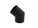 Bertrams ST-Pu Segmentbogen 08SB45-120L 45°, 120 mm, geschweißt, pulverbeschichtet, schwarz