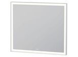 Duravit LED-Lichtspiegel LC7381018180100 80 x 70 x 6,7 cm, 24W, weiß matt, Sensorschalter, Dimmfunktion, wandhängend