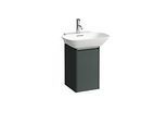 LAUFEN BASE für INO Waschtischunterschrank H4030211102661 31,5x51,5cm, Tür, Scharnier links, Griff Aluminium eloxiert, verkehrsgrau