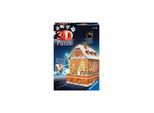 Ravensburger Spiel Lebkuchenhaus bei Nacht